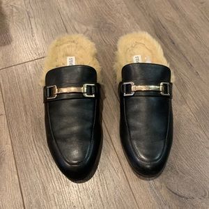 Steve Madden Khloe black leather loafers